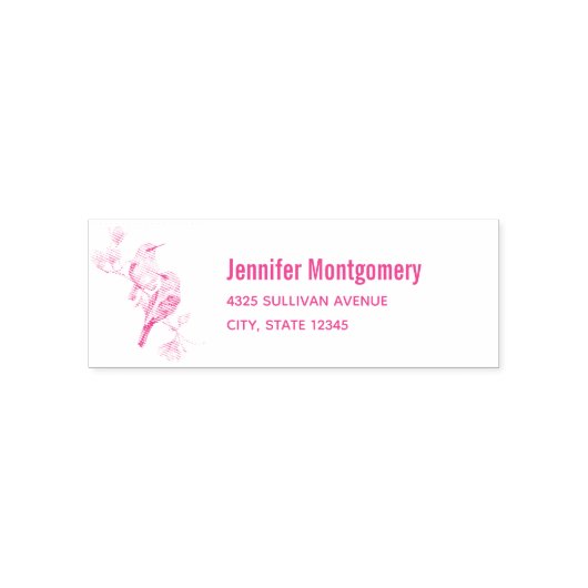 Schöne Vögel auf einer Zweigstelle des Baumes Permastempel (Design)