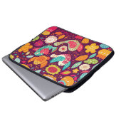 Schöne Vögel, Blume, künstlerisches Poster Laptopschutzhülle (Vorne Knopf)