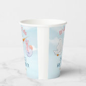 Schöne Vögel, die Babyduschpapier mit sich führen Pappbecher (Rechts)