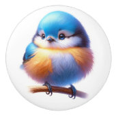 Schöne Vögel Keramikknauf (Vorderseite)