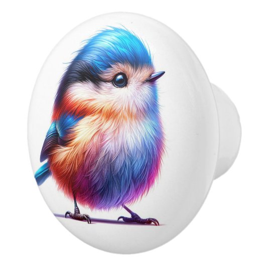 Schöne Vögel Keramikknauf (Rechts)