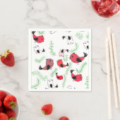Schöne Vogel-Motiv-Design, gemustert Serviette (Beispiel)