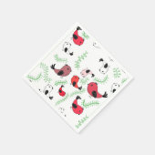 Schöne Vogel-Motiv-Design, gemustert Serviette (Ecke)
