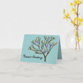 Schöne Vögel Passahfest-Karte Karte (Gelbe Blume)