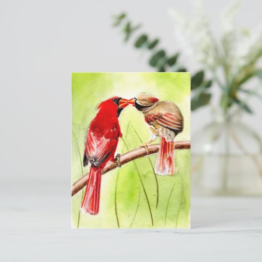 schöne Vögel - Postkarten 15 (Stehend Vorderseite)