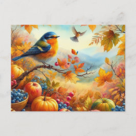 Schöne Vögel Sommerlandschaft 7 Postkarte