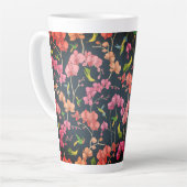 Schöne Vögel und Orchideen Milchtasse (Linke Ecke)