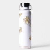 Schöne Vögel und Rose Trinkflasche (Rückseite)