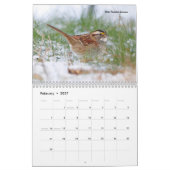 Schöne Vogelfotografie Wall Calendar Song Bird Kalender (Feb 2027)