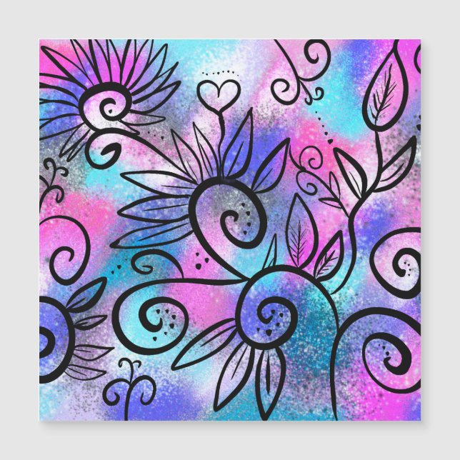 Schöne Vogelkunst Magnetkarte (Vorderseite)