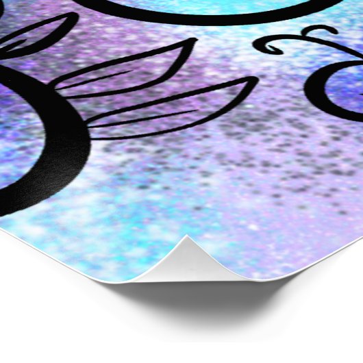 Schöne Vogelkunst Poster (Ecke)