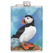 Schöne Vogelmalerei Flachmann (Vorderseite)