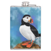 Schöne Vogelmalerei Flachmann (Rückseite)