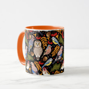 Schöne Vogelmuster-Tasse Tasse