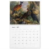 Schöne Vogelsammlung mit Vintag-Feel Kalender (Mär 2027)