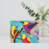 Schöne Vogelsammlung Postkarte (Stehend Vorderseite)