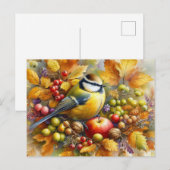 Schöne Vogelwelt Herbstlandschaft 18 Postkarte (Vorne/Hinten)