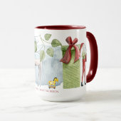 Schöne Volkskunst Illustrierte Personalisierte Wei Tasse (VorderseiteRechts)