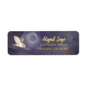 Schöne Vollmond- und Owl-Adresse (Vorne)