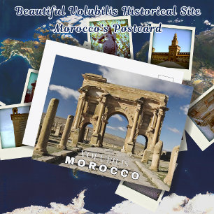 Schöne Volubilis Historische Stätte Marokko Postkarte