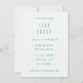 Schöne Vorlage für eine Babydusche (Rückseite)