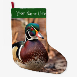 Schöne Wald-Ente im Wald Großer Weihnachtsstrumpf