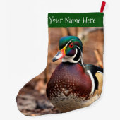 Schöne Wald-Ente im Wald Großer Weihnachtsstrumpf (Rückseite)