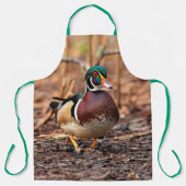 Schöne Wald-Ente im Wald Schürze (Vorderseite)