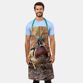 Schöne Wald-Ente im Wald Schürze (Getragen)