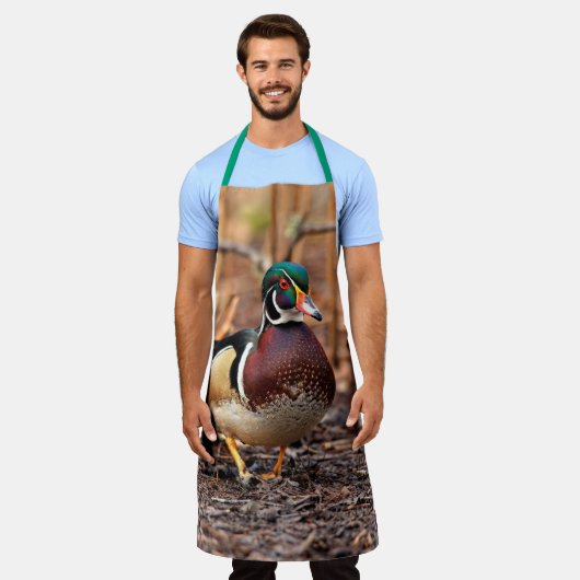 Schöne Wald-Ente im Wald Schürze (Getragen)