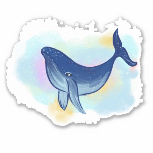 Schöne Waldarstellung Aufkleber (Vorderseite)