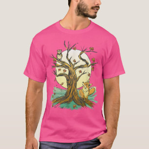 Schöne Wälder Kunst im Herbst T-Shirt