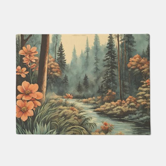 Schöne Waldlandschaft Fußmatte (Vorderseite)