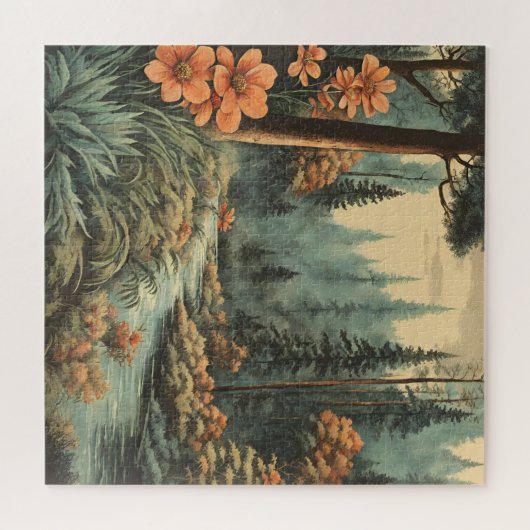 Schöne Waldlandschaft Puzzle (Horizontal)