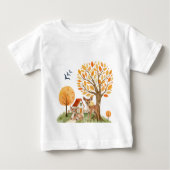 Schöne Waldlandschaft Zuhause Baby T-shirt (Vorderseite)