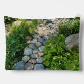 Schöne Waldschablone Foto Sonnenlichtbäume Fotovor Zubehörtasche (Rückseite)