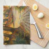 Schöne Waldszene Geschirrtuch (Viertel Falte)