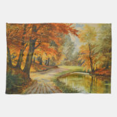 Schöne Waldszene Geschirrtuch (Horizontal)