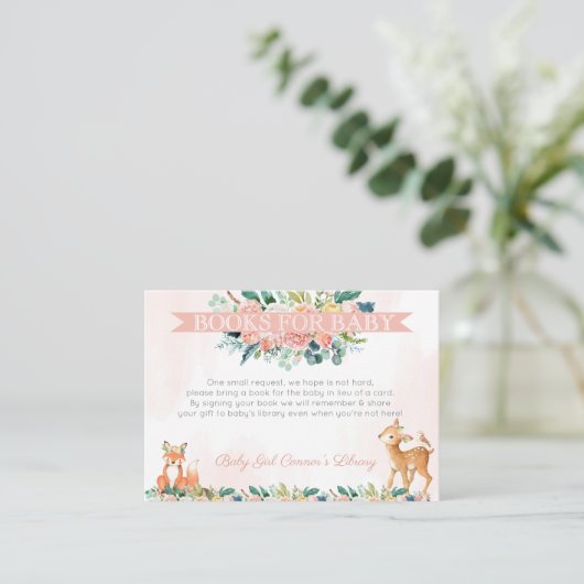 Schöne Waldtierbibliothek Begleitkarte (Stehend Vorderseite)