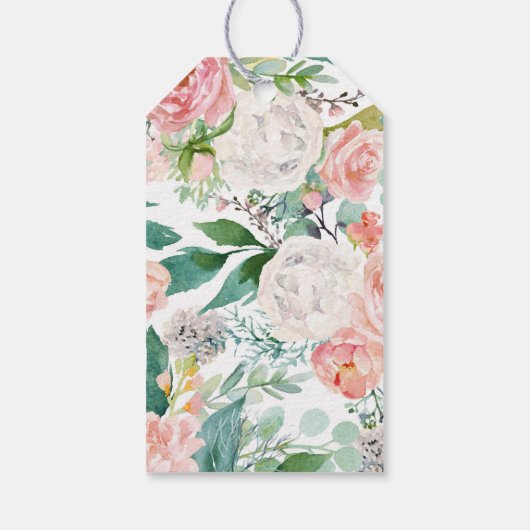 Schöne Waldtierdusche für Mädchen Geschenkanhänger (Rückseite)