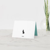 Schöne Waldtiere Elchen im Schnee Gruß Karte (Rückseite)