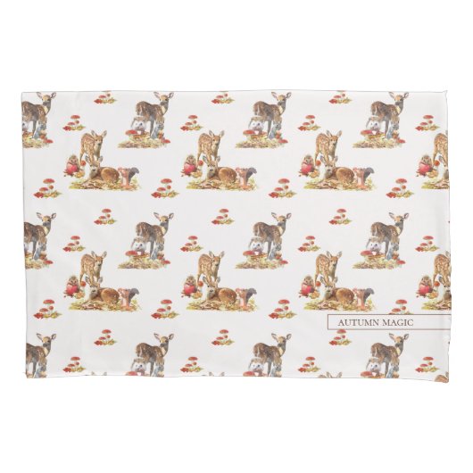 Schöne Waldtiere Herbst Art Muster Kissenbezug (Vorderseite)