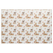 Schöne Waldtiere Herbst Art Muster Stoff (Fat Quarter (45,7 x 55,9 cm))
