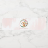 Schöne Waldtiere - HirschBaby-Dusche Wasserflaschenetikett (Einzelnes Label)