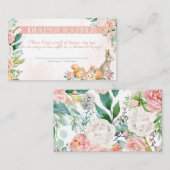 Schöne Waldtiere Holzfäller Begleitkarte (Vorne/Hinten)