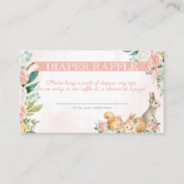 Schöne Waldtiere Holzfäller Begleitkarte