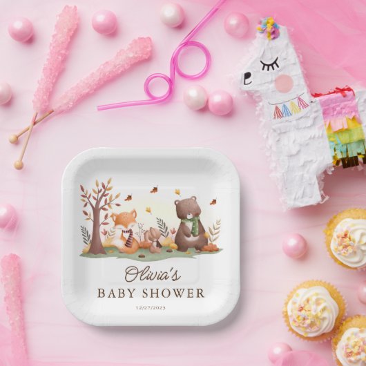 Schöne Waldtiere Pappteller (Party)