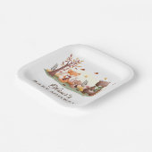 Schöne Waldtiere Pappteller (Gewinkelt)