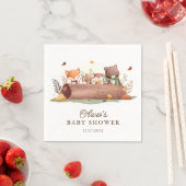 Schöne Waldtiere Serviette (Beispiel)