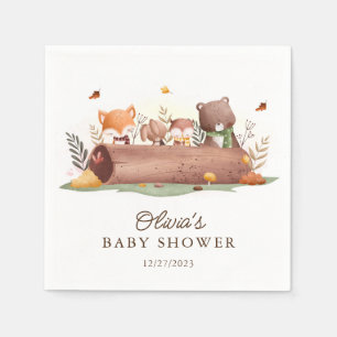 Schöne Waldtiere Serviette